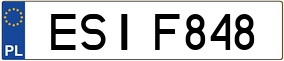 Trailer License Plate